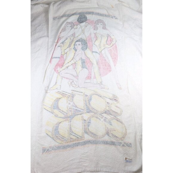 vtg Franco Solid Gold Dancers TV Series Beach Towel 1980s 55.5"x27. 5" READ - Picture 3 of 14